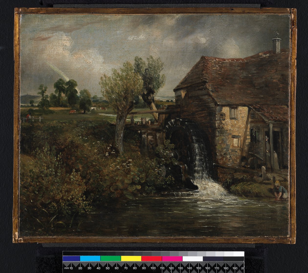 Parham&39;s Mill，Gillingham，Dorset，1824 作者 约翰·康斯特勃