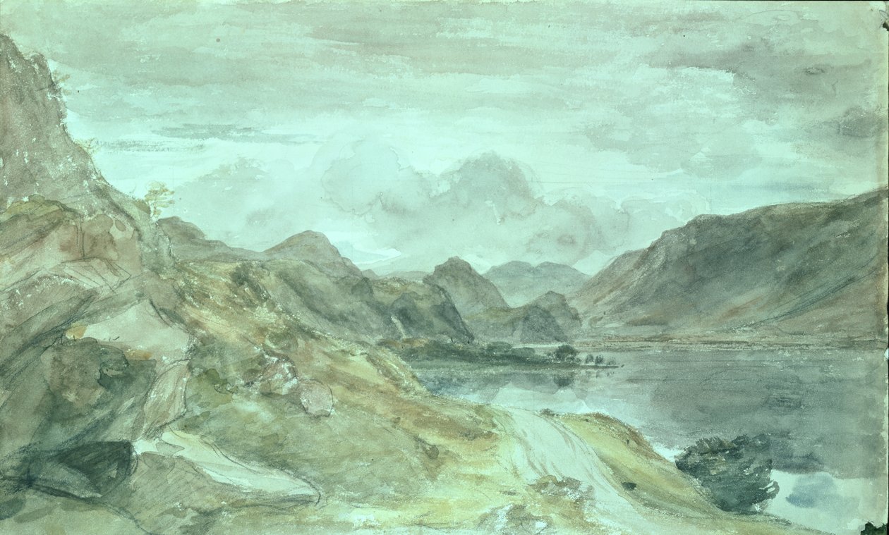 湖区，1830年 作者 约翰·康斯特勃