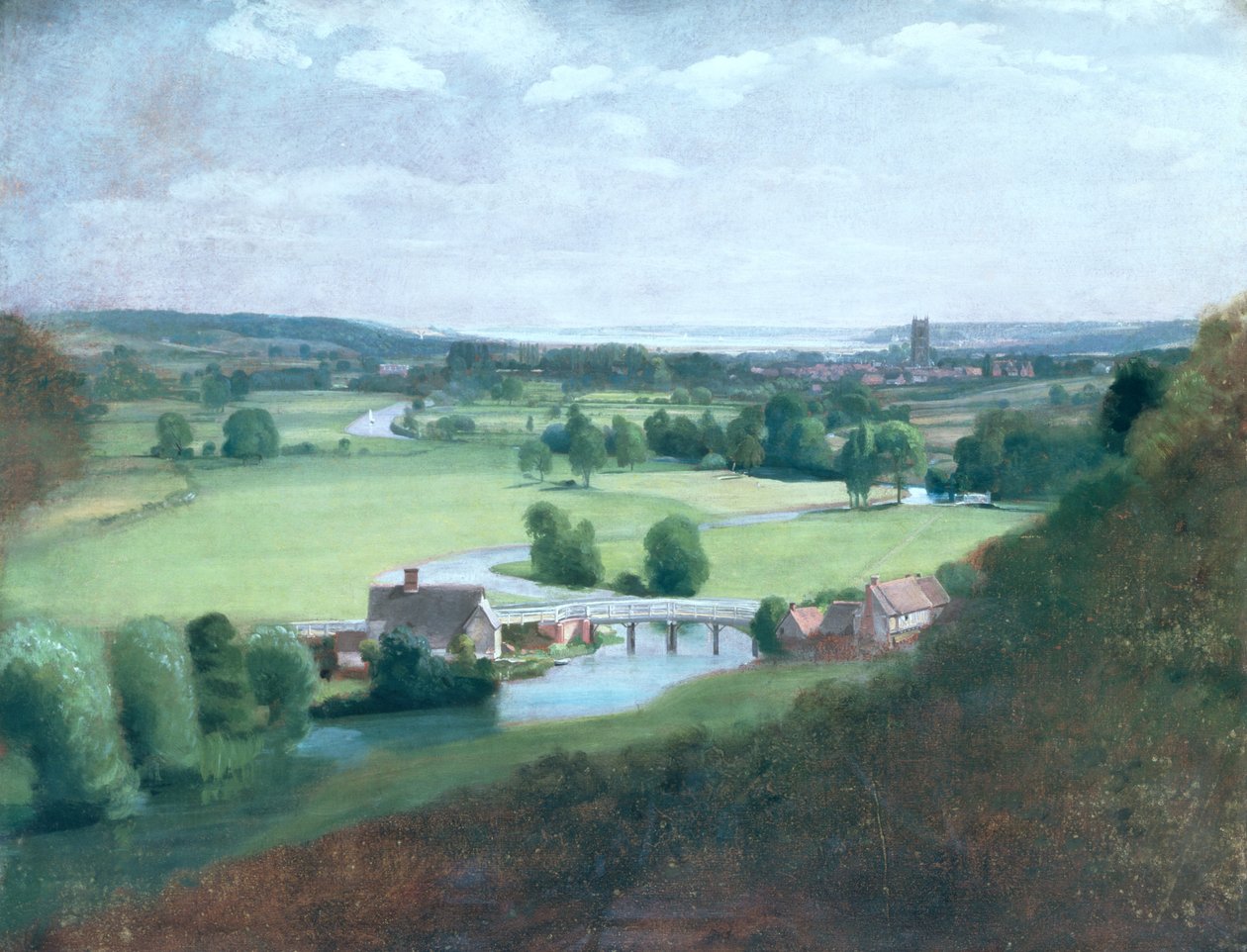 距离Dedham的Stour山谷，1836-37 作者 约翰·康斯特勃