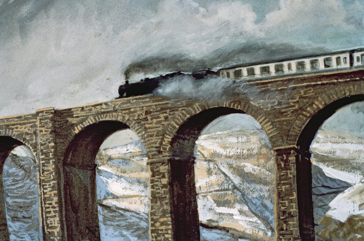物种Gill Viaduct（水粉）（细节） 作者 约翰·库克