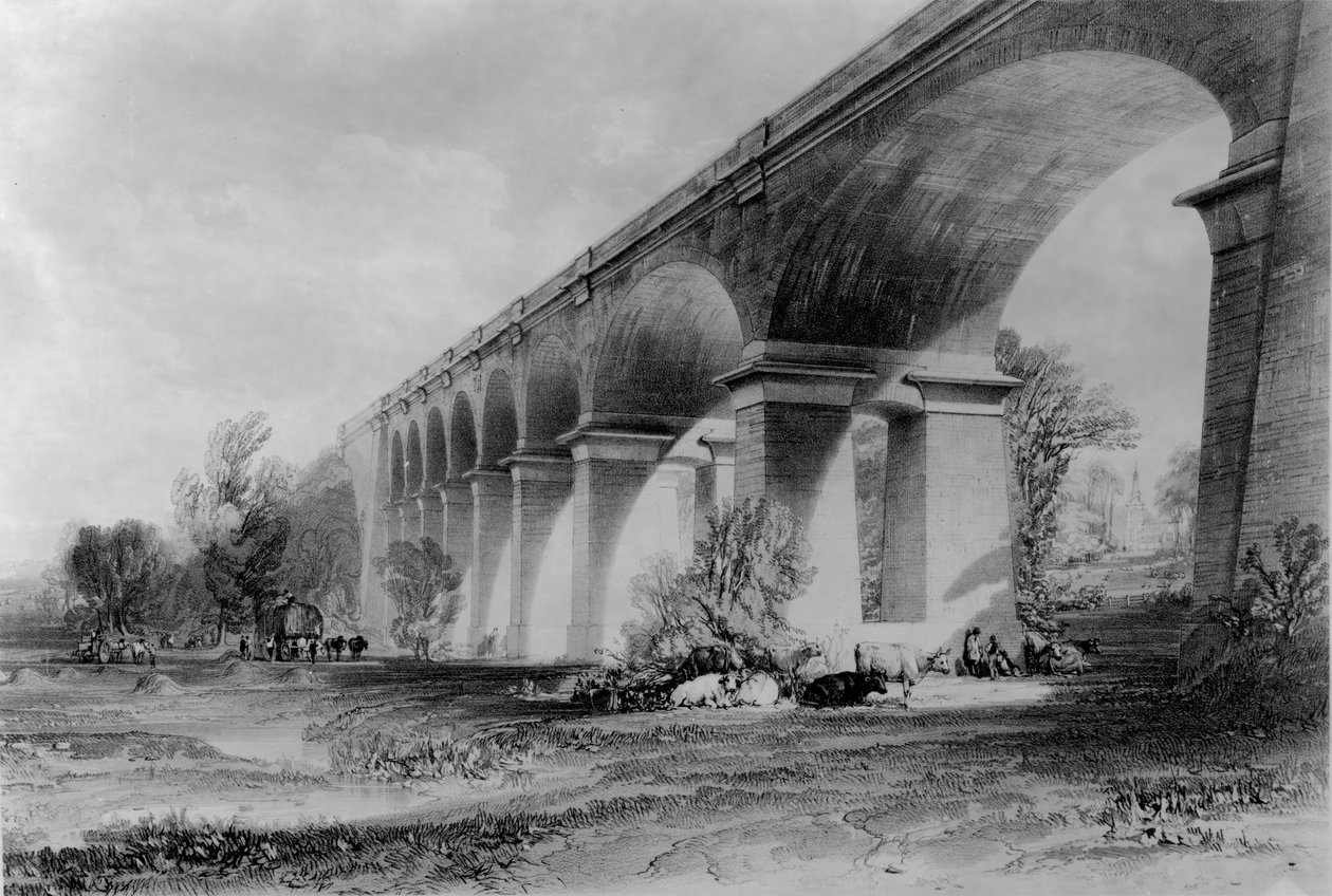 Wharncliffe Viaduct，1840年代 作者 约翰·库克·伯恩