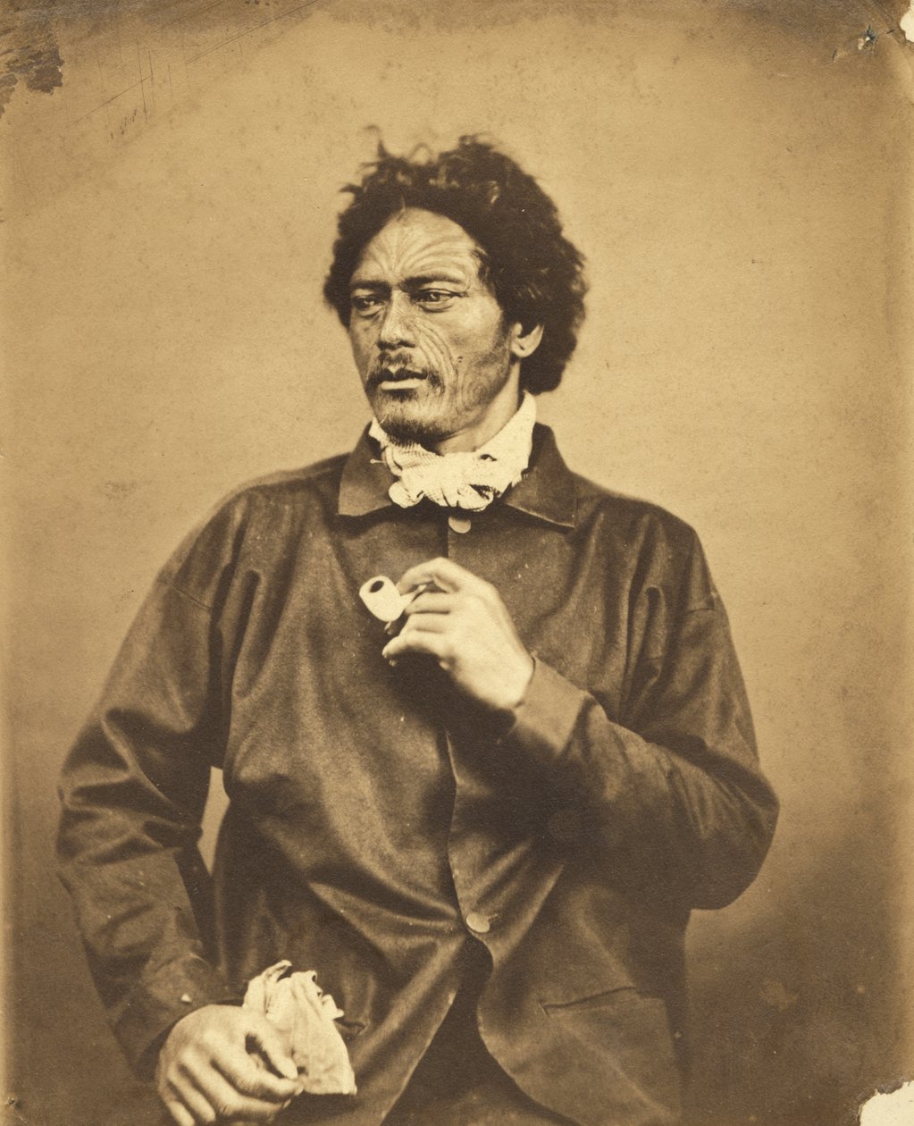 肖像，c.1860（蛋白打印） 作者 约翰·尼科尔·克朗比