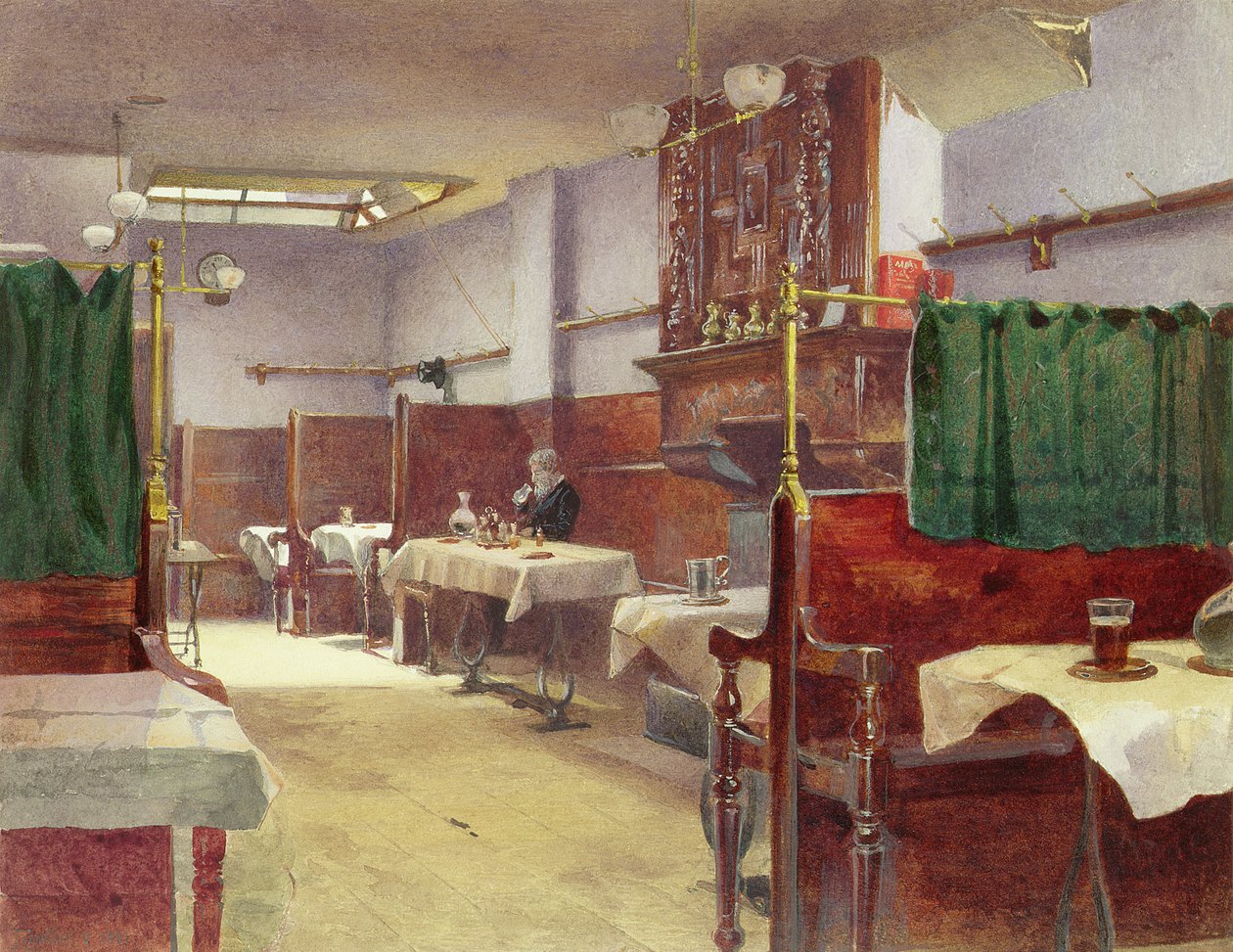 Fleet Street的Cock Tavern 作者 约翰·克劳瑟