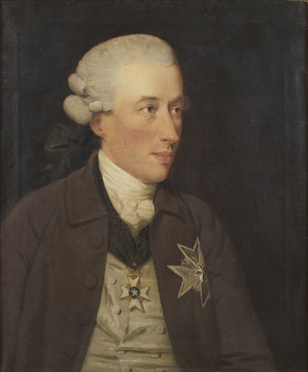 Baron Gustaf的肖像Adam von Nolcken（1733-1813） 作者 约翰·唐曼
