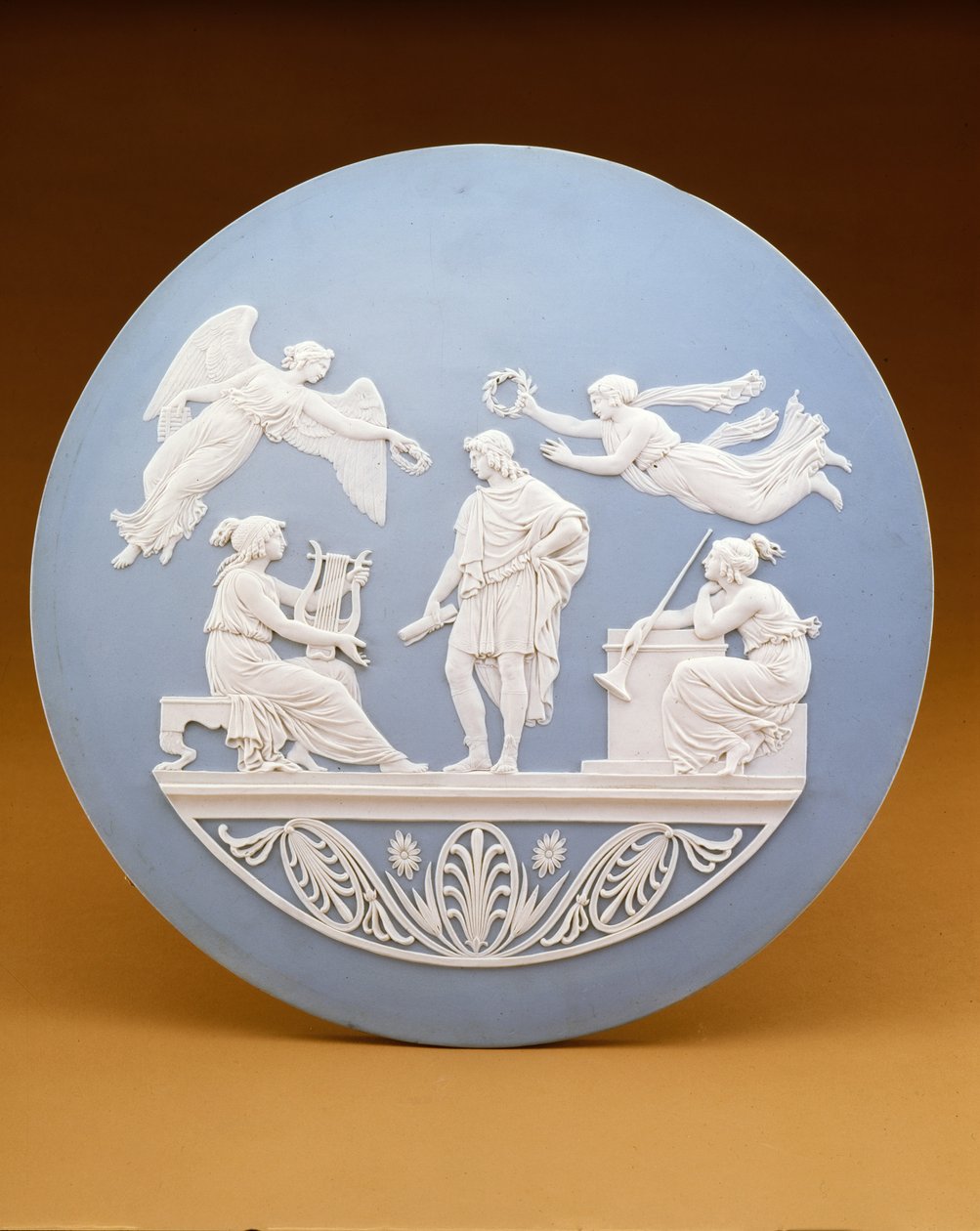 Virgil的典范，Wedgwood，c.1776（jasperware） 作者 约翰·弗拉克斯曼