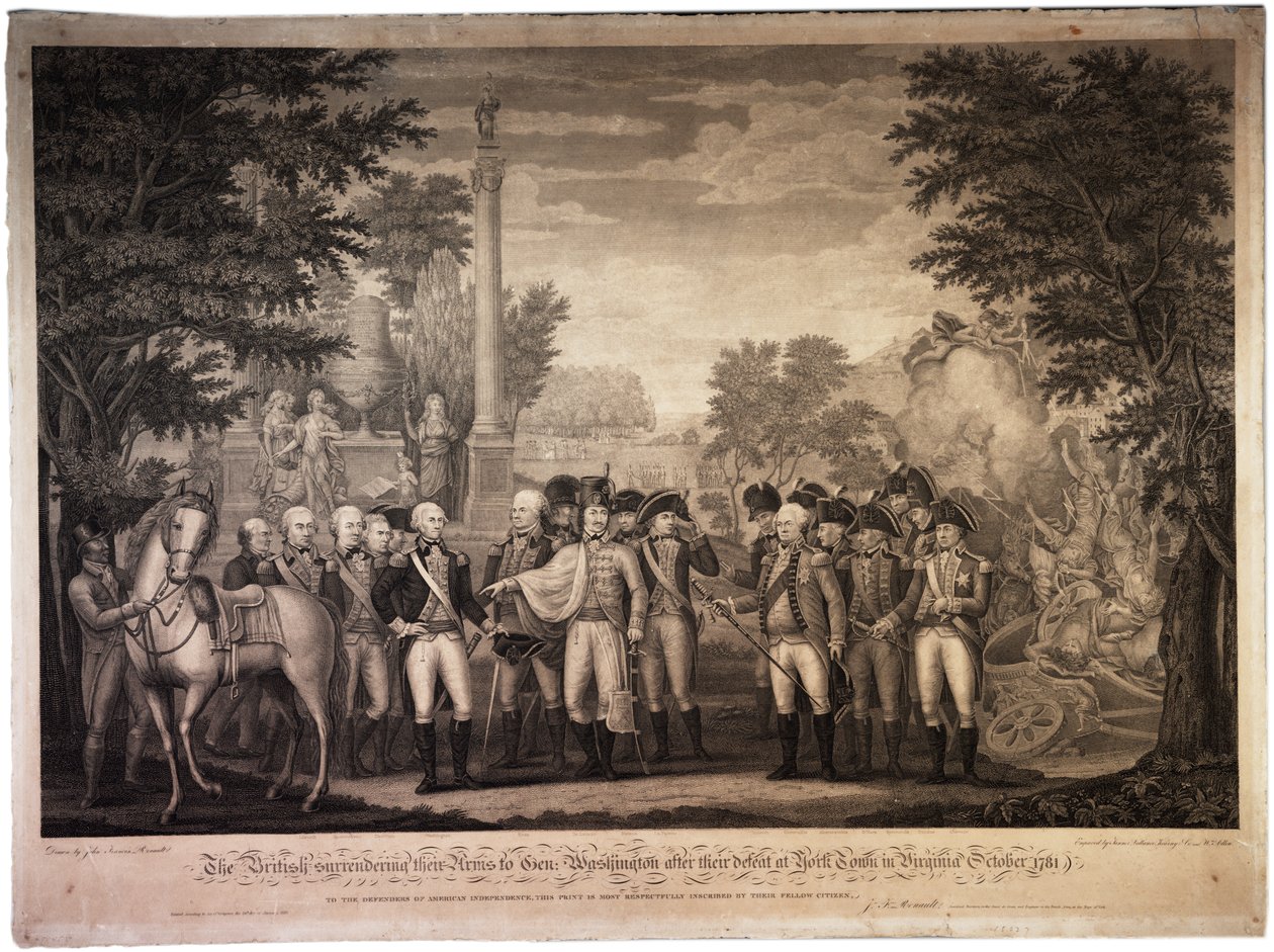 1819年，英国人将他们的武器交给华盛顿将军......在约克镇[约克镇] 作者 约翰·弗朗西斯·雷诺