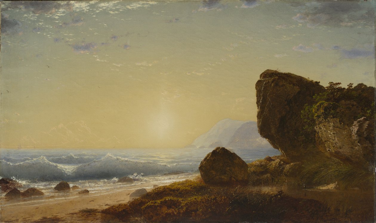 海岸，1861年 作者 约翰·弗雷德里克·肯塞特