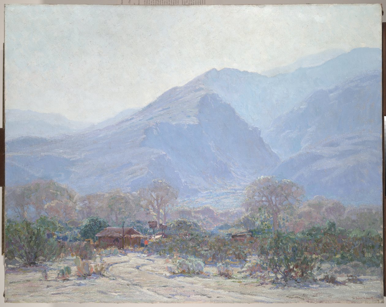 棕榈泉景观与小屋，1925年 作者 约翰·奥恩·约翰逊·弗罗斯特