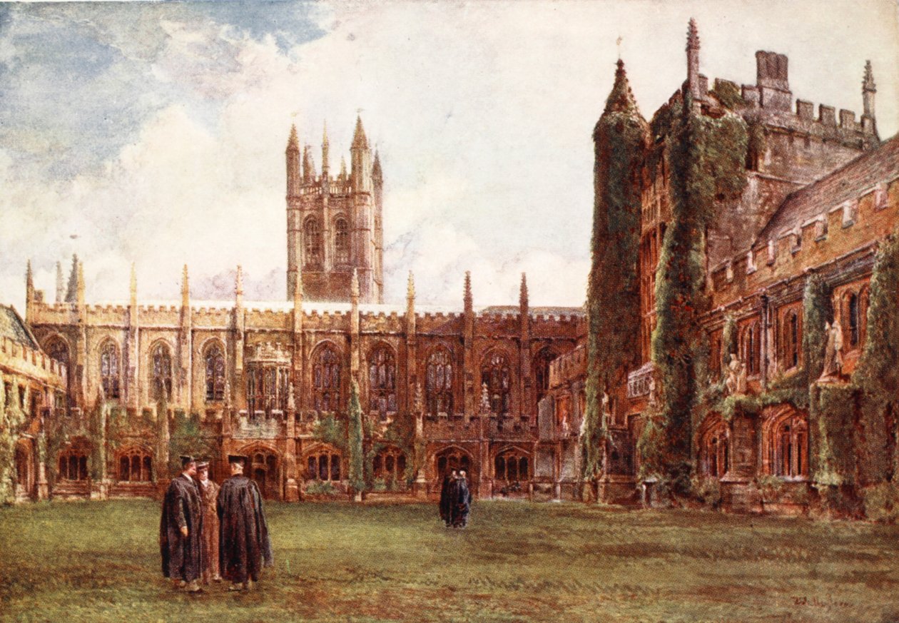 The Cloisters，Magdalen College，1903 作者 约翰·富利洛夫