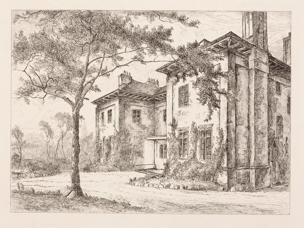The Old Deanery，来自&39;Old Wolverhampton残余，Vol。 1&39;，1880年出版 作者 约翰·富伍德