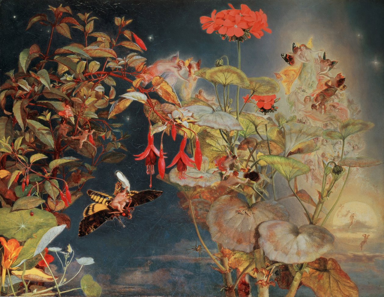 仲夏仙女，c.1856 作者 约翰·乔治·奈什