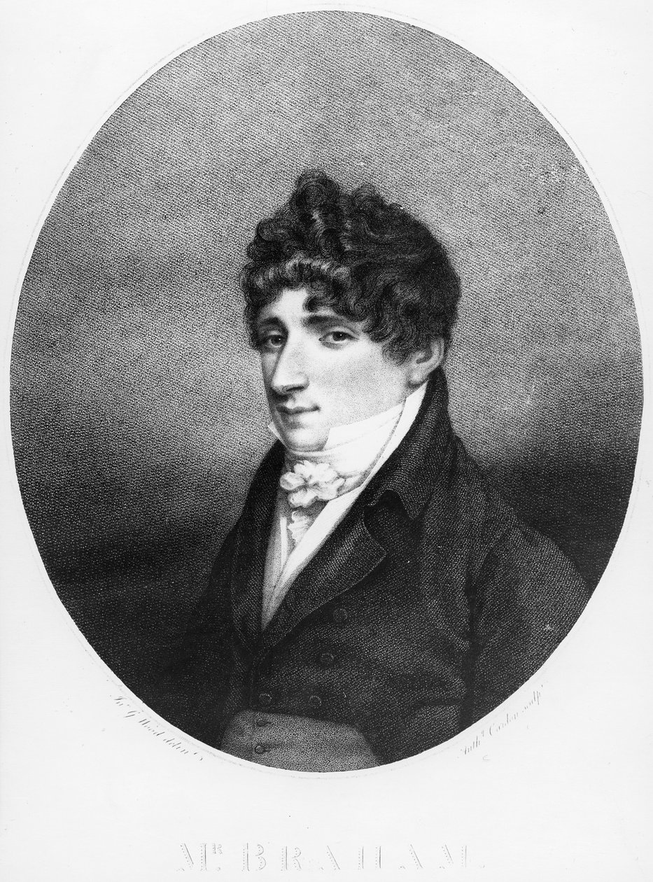 约翰布拉汉姆，1806年由Anthony Cardon雕刻 作者 约翰·乔治·伍德