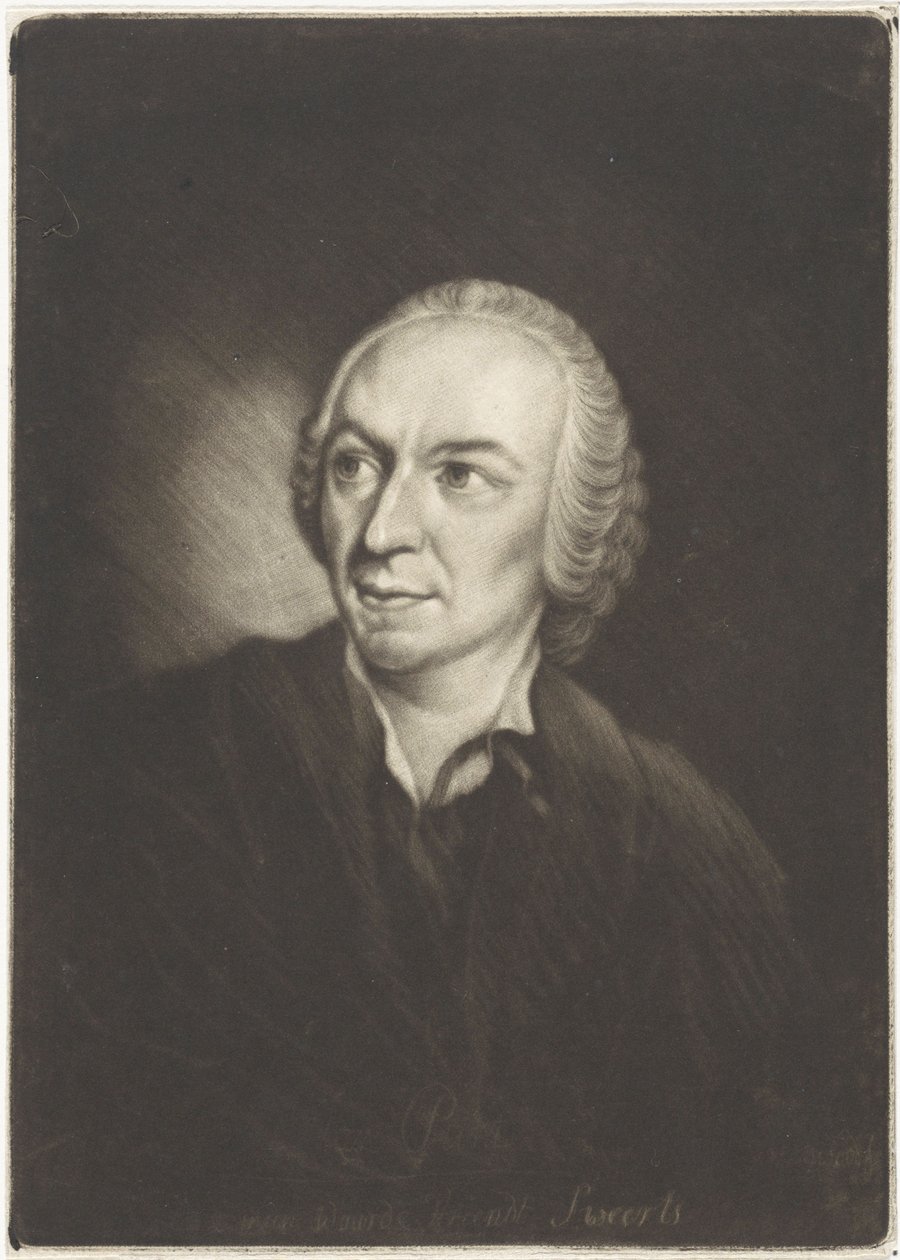 画家Jan Punt（mezzotint）的肖像 作者 约翰·格林伍德