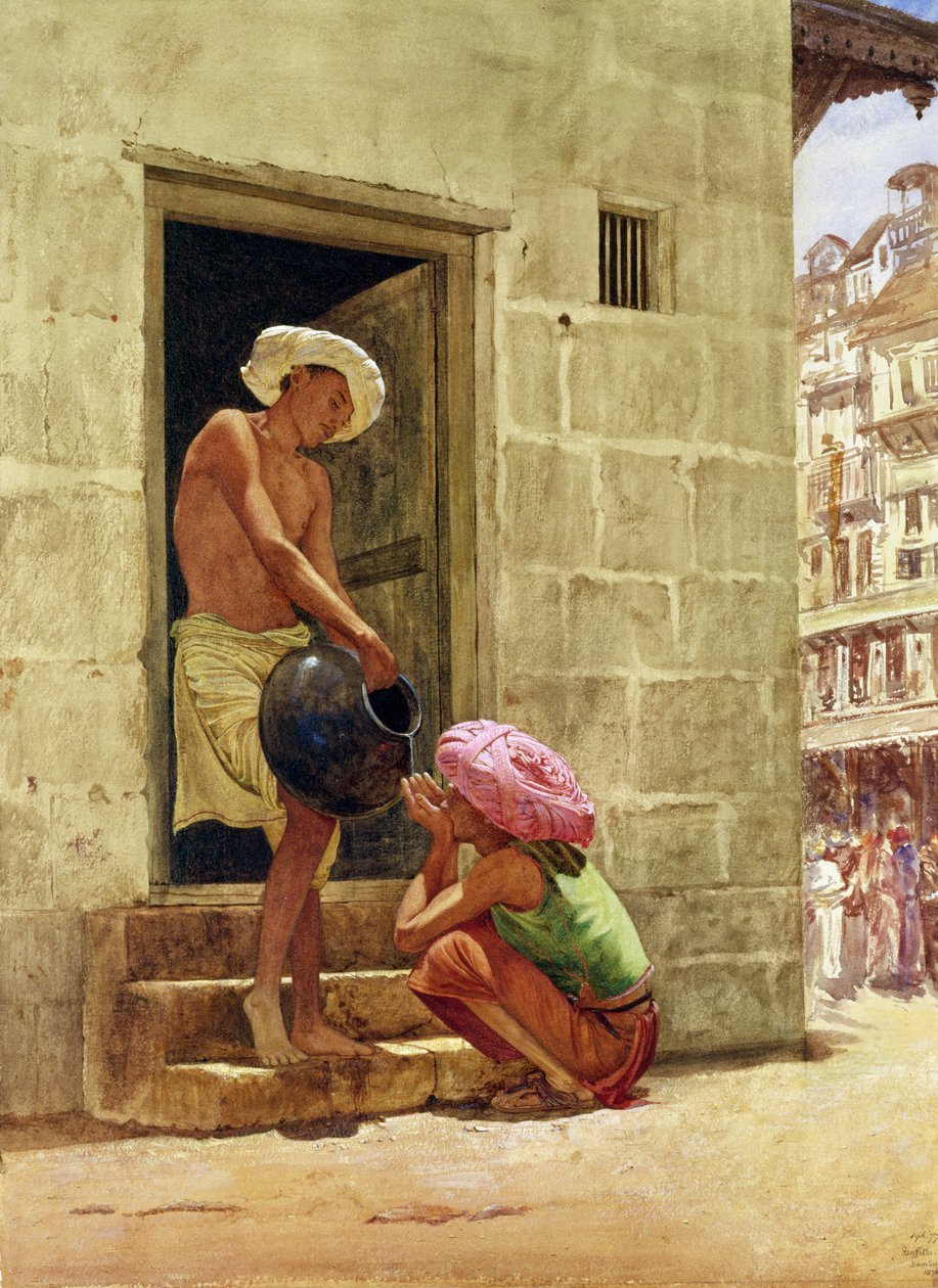 路上的饮料，1876年 作者 约翰·格里菲思