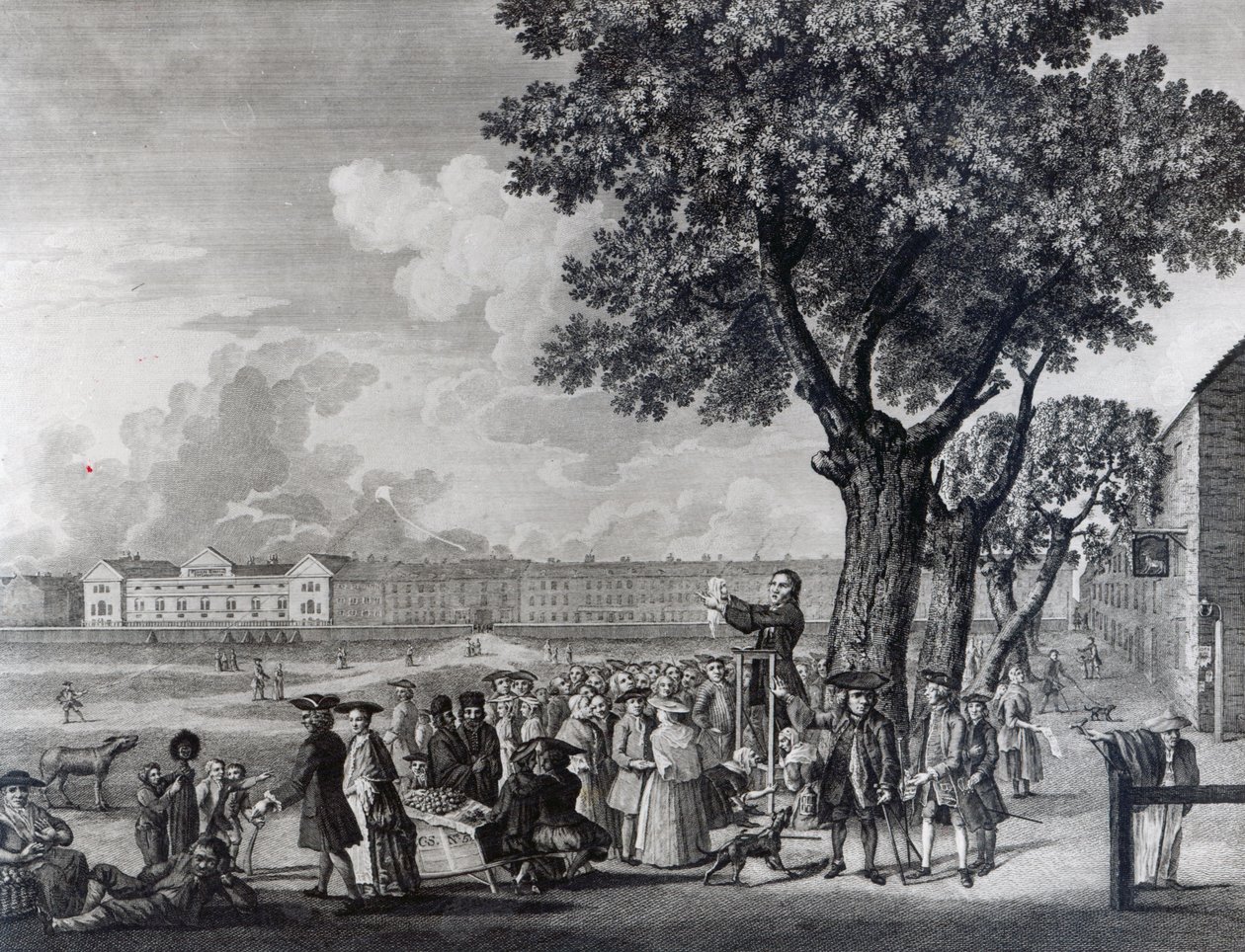 热情展示，由罗伯特·普兰克（Robert Pranker）雕刻，1765年 作者 约翰·格里菲思