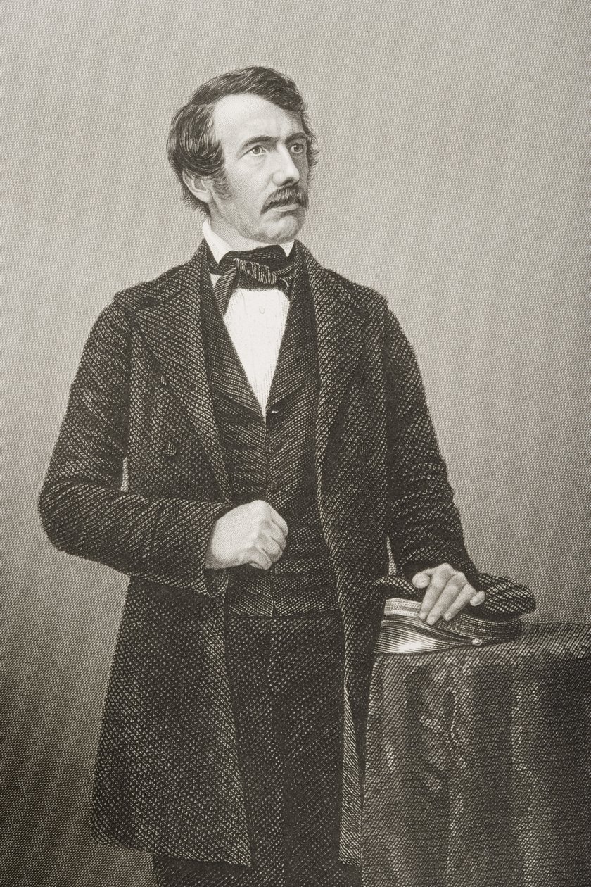 大卫·利文斯通（David Livingstone，1813-73），由DJ Pound在1860年伦敦出版的“知名人物绘画室”第2卷中拍摄的照片（详见266634） 作者 约翰·贾比斯（John Jabez）Edwin Paisley Mayall