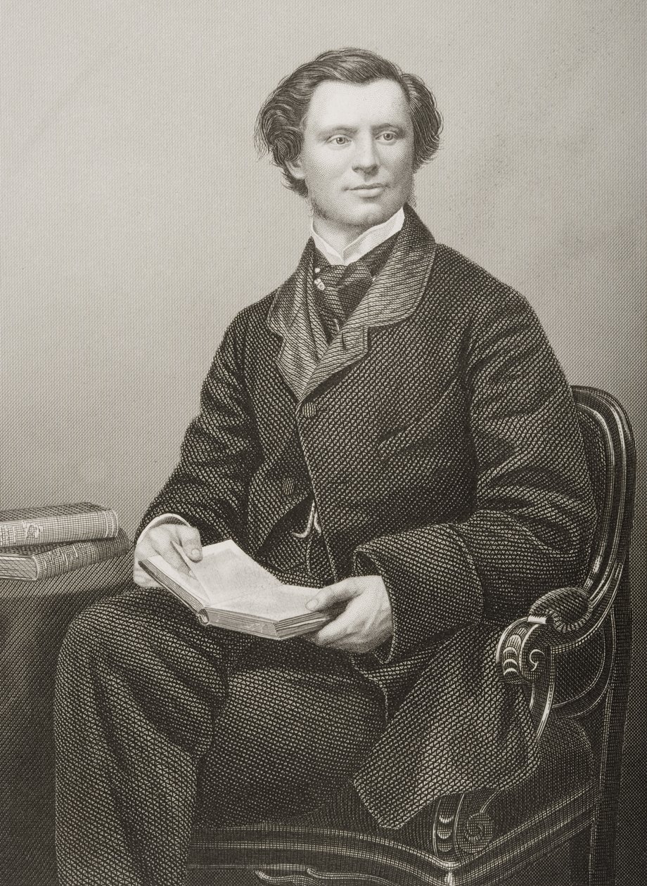William Coutts Keppel（1832-94）Viscount Bury，由DJ Pound从照片中镌刻而来，来自1860年伦敦出版的“知名人物绘画室，第2卷” 作者 约翰·贾比斯（John Jabez）Edwin Paisley Mayall