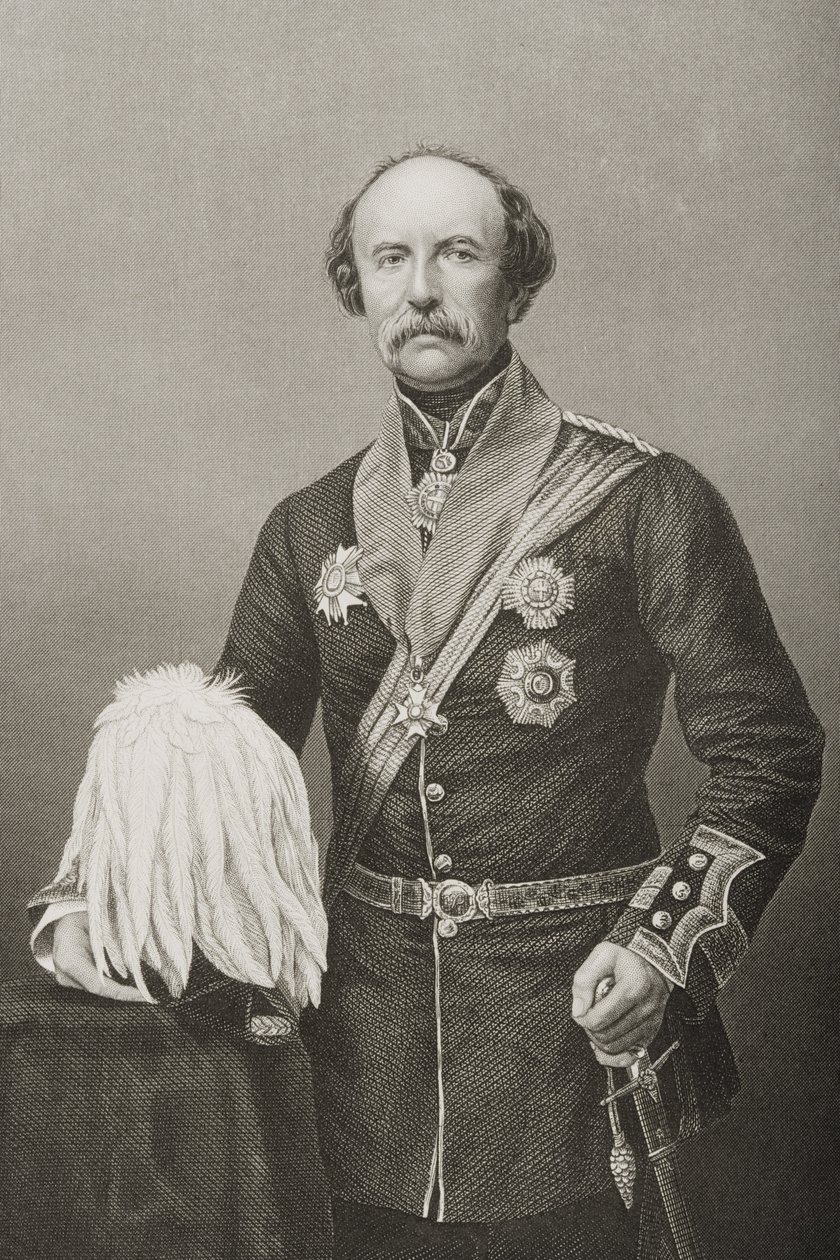 Kars的William Fenwick Williams（1800-83）KCB，由DJ Pound拍摄的照片，来自1860年伦敦出版的“知名人物绘画室，第2卷” 作者 约翰·贾比斯（John Jabez）Edwin Paisley Mayall