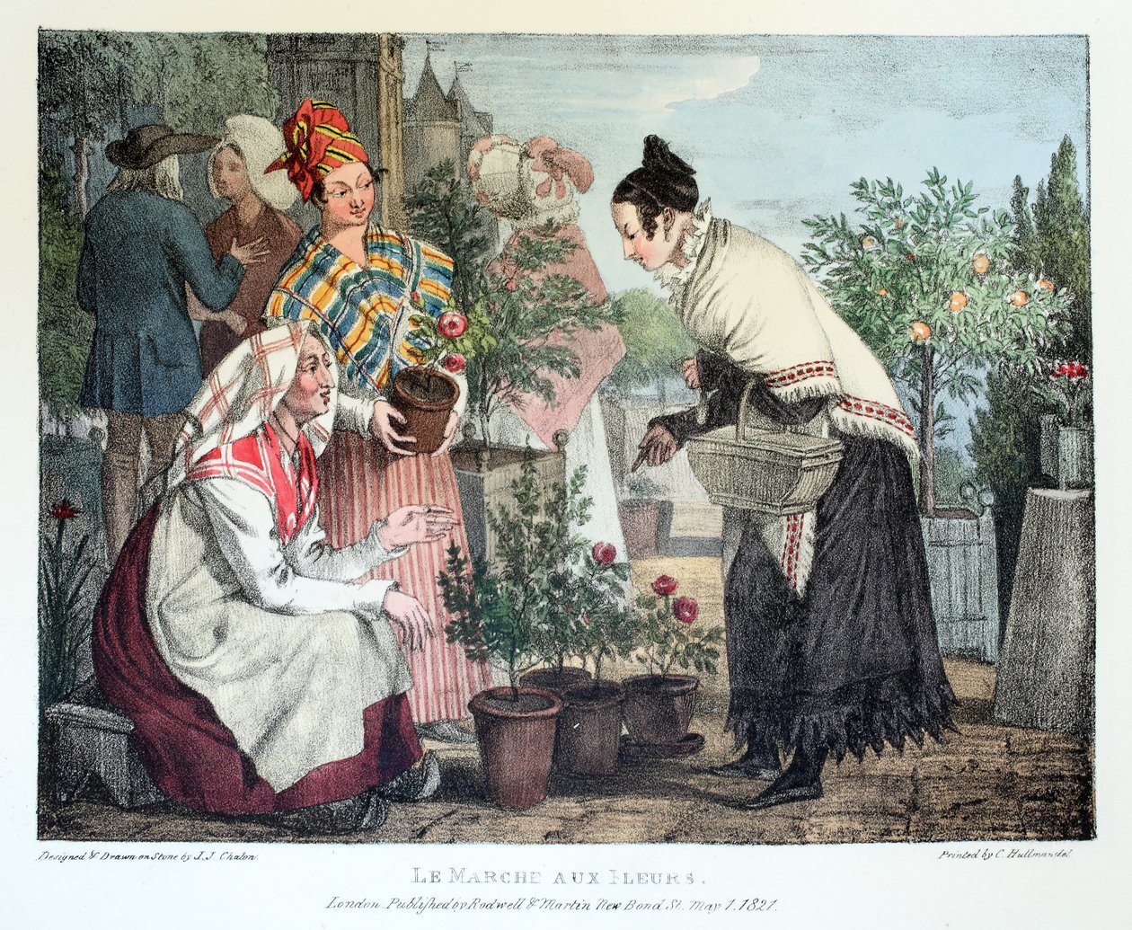 The Flower March，由罗德威尔和马丁出版，1820年 作者 约翰·詹姆斯·沙隆