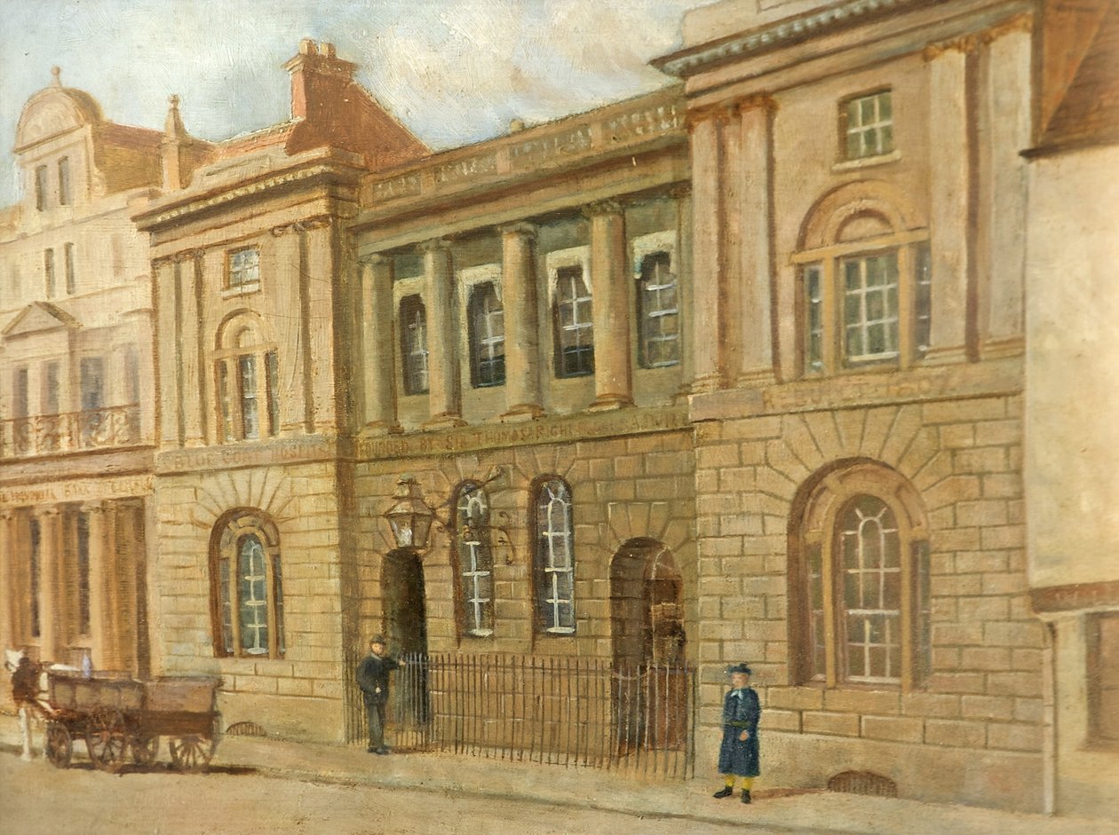 The Blue Coat School，Gloucester，c.1880 作者 约翰·坎普
