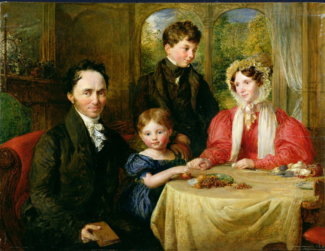WA Garrett and Family，1830 作者 约翰·林内尔