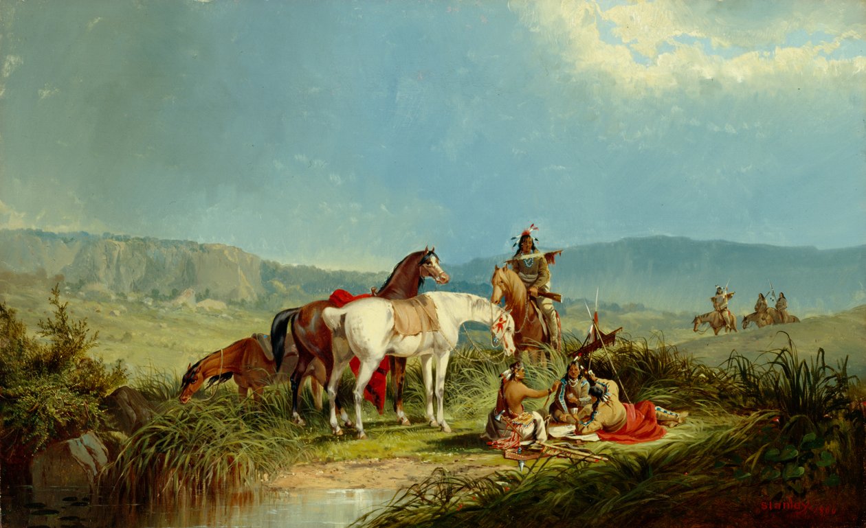 印第安人扑克牌，1866年 作者 约翰·史密斯（John Mix Stanley）