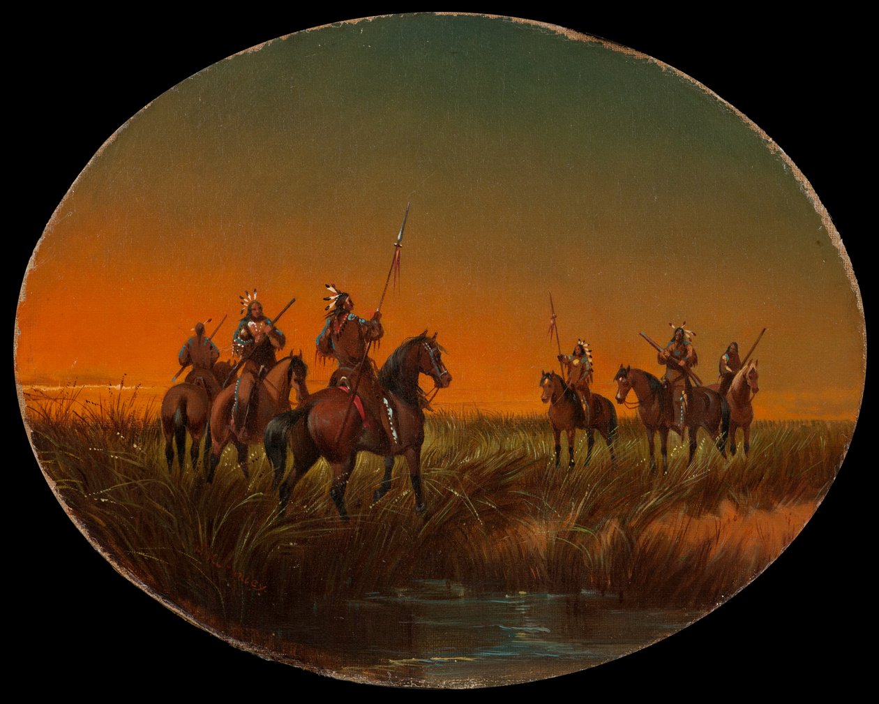 挑战，1870年 作者 约翰·史密斯（John Mix Stanley）
