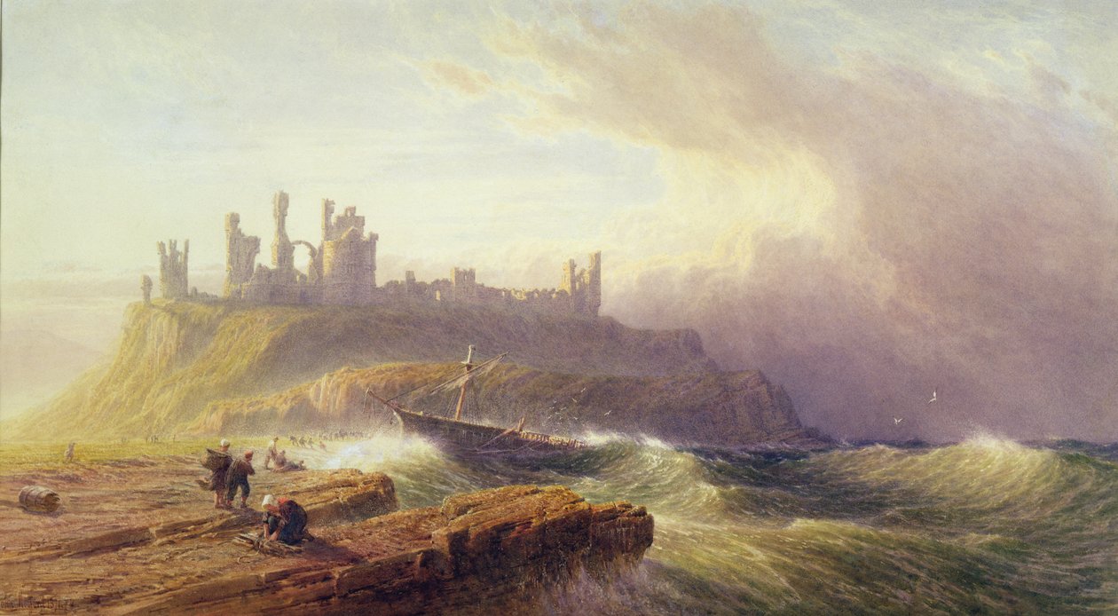 Dunstanburgh城堡，诺森伯兰郡 作者 约翰·莫格福德