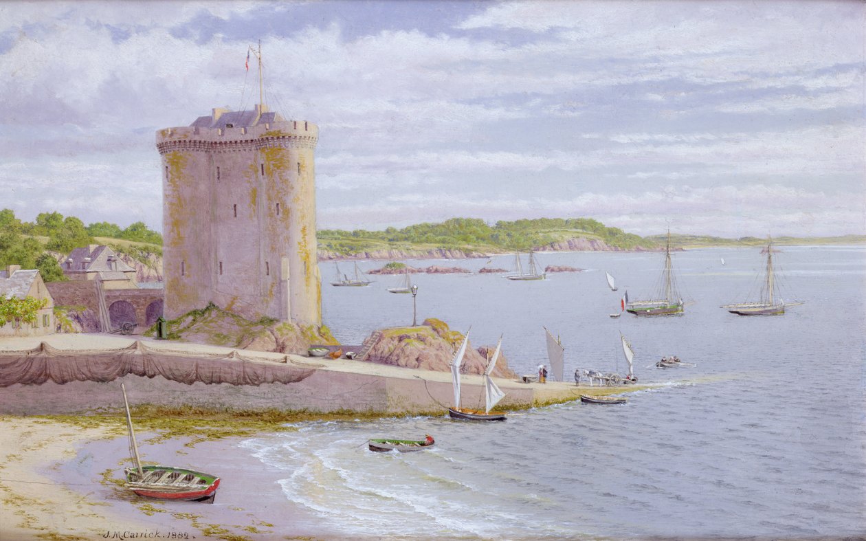 The Solidor Tower，St。Malo，1882 作者 约翰·穆尔卡斯特·卡里克