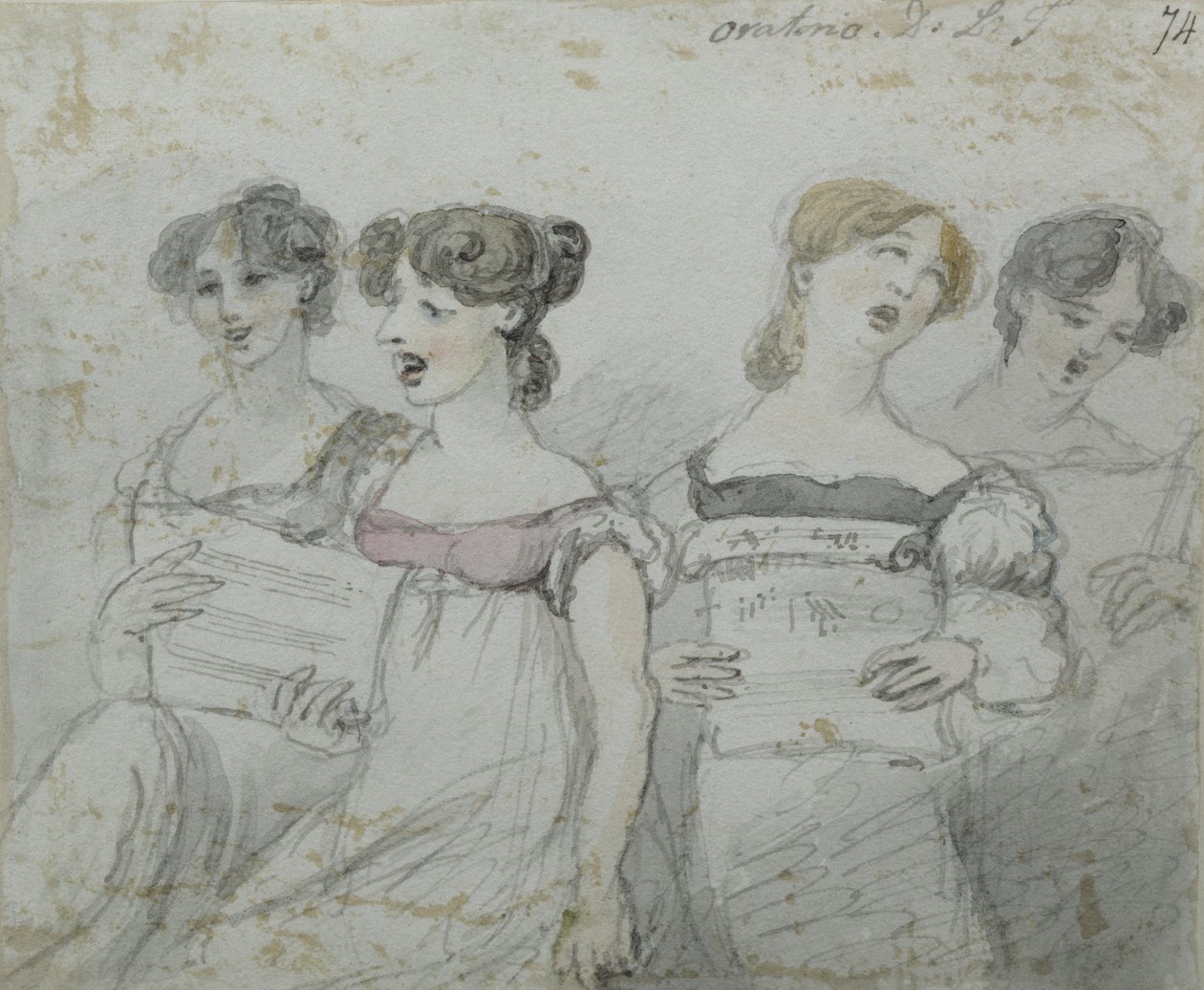 清道德表演在Drury Lane Theatre，1814年的第二部分（wc和墨水）（另见84543和84545） 作者 约翰·尼克松
