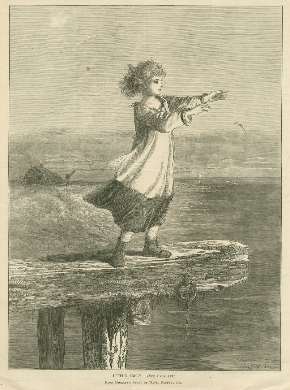 1870年7月2日，大卫科波菲尔的小艾姆利，来自“画报选择阅读杂志” 作者 约翰·帕克·戴维斯