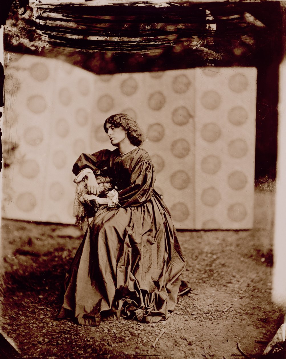 Jane Morris（1839-1914）1865年的肖像（蛋白印刷品） 作者 约翰·帕森斯