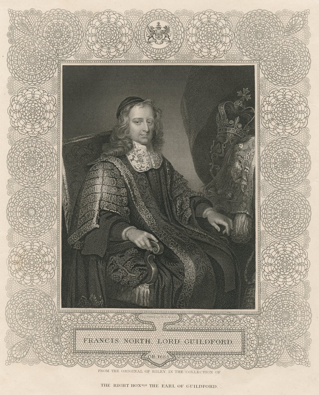 Francis North，来自&39;Lodge&39;s British Portraits&39;，1823年 作者 约翰·赖利