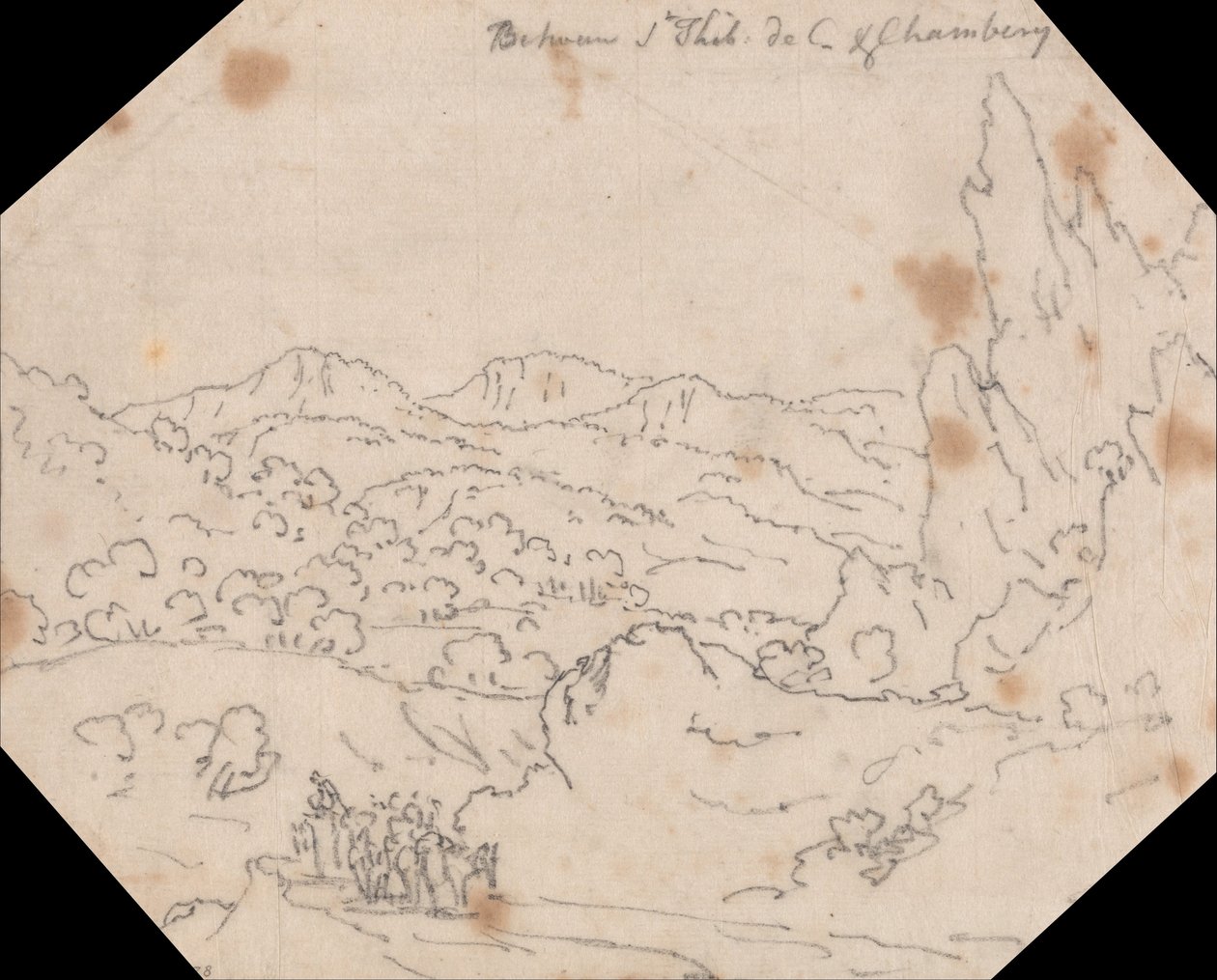 介于Saint-Thibaud-de-Couz和尚贝里之间 作者 约翰·罗伯特·科森斯