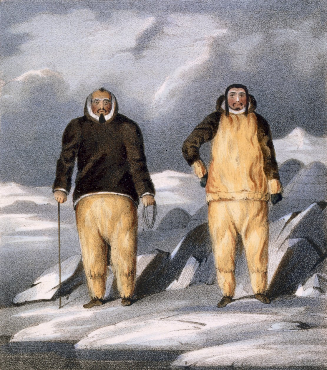 Koniaroklik和Neweetioke，1835 作者 约翰·罗斯