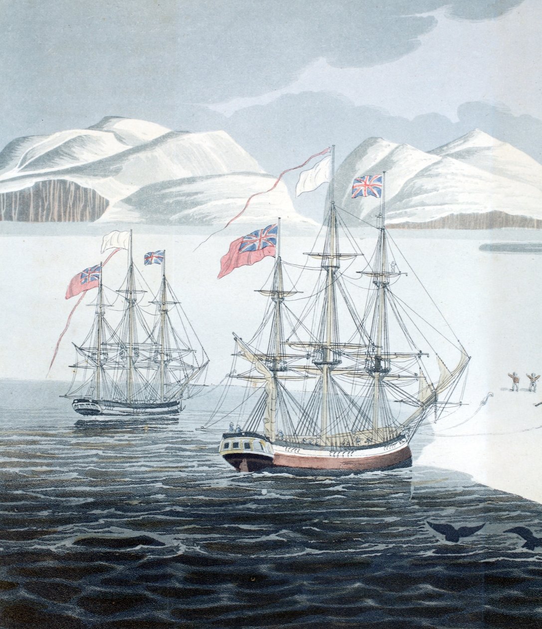 第一次与鲁珀特王子岛的土着人交流，1819年的“发现之旅......” 作者 约翰·萨克休斯