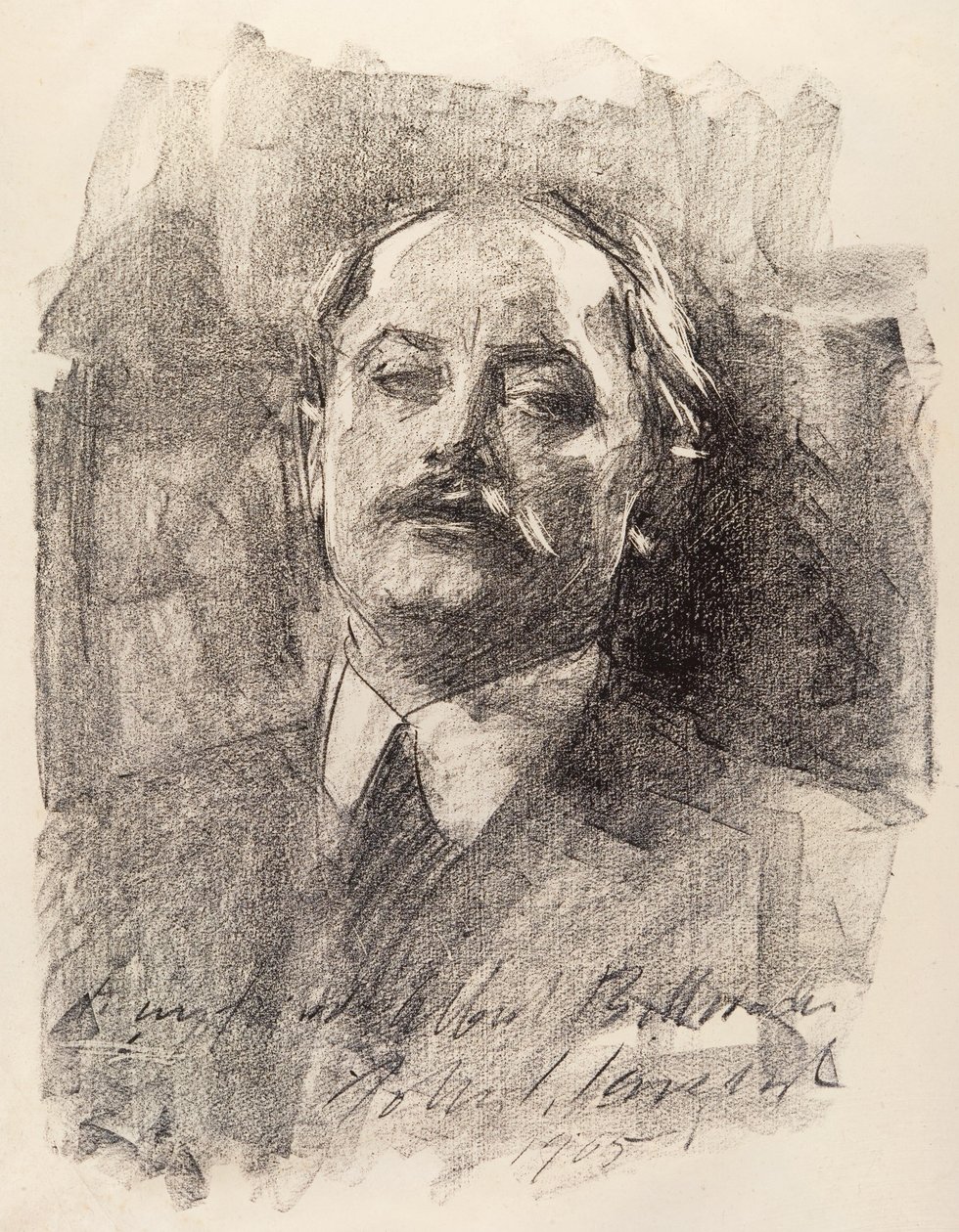 Albert Belleroche的肖像，1905年 作者 约翰·萨金特·诺布尔