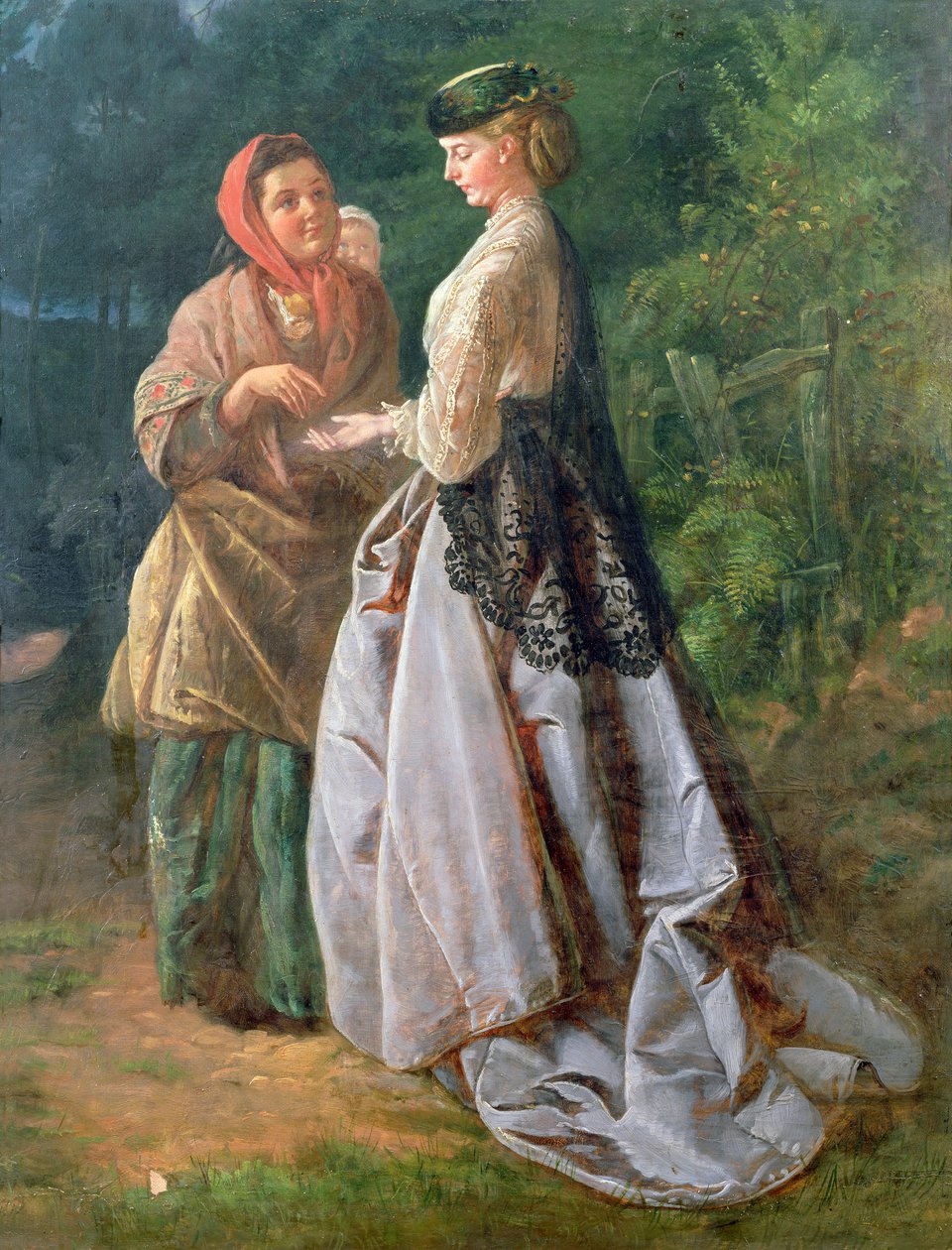danet和Strolling Fortune-Teller，1859年 作者 约翰·斯科特·卡维尔