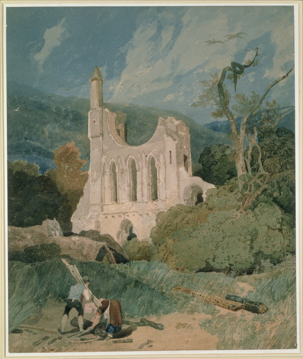 Byland Abbey，约克郡，c.1809 作者 约翰·塞尔·科特曼