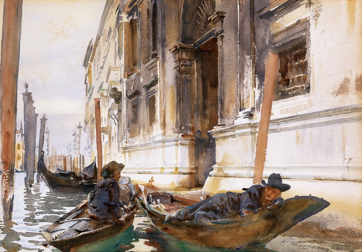 Gondoliers SiestanFrancais：Gondoliers Siestan 作者 约翰·辛格·萨金特