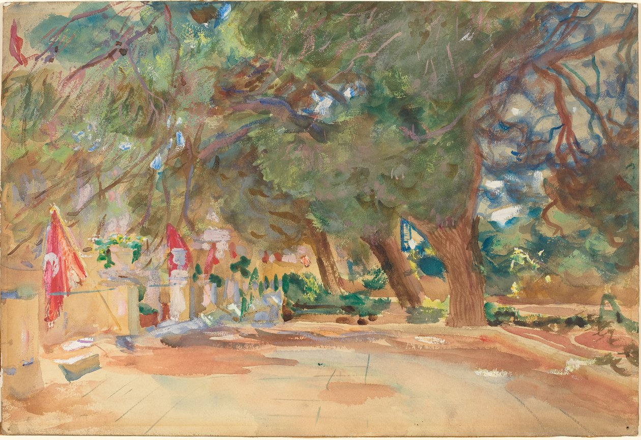 战争纪念馆，1918年（船上安装的水彩和水墨纸上的水粉） 作者 约翰·辛格·萨金特