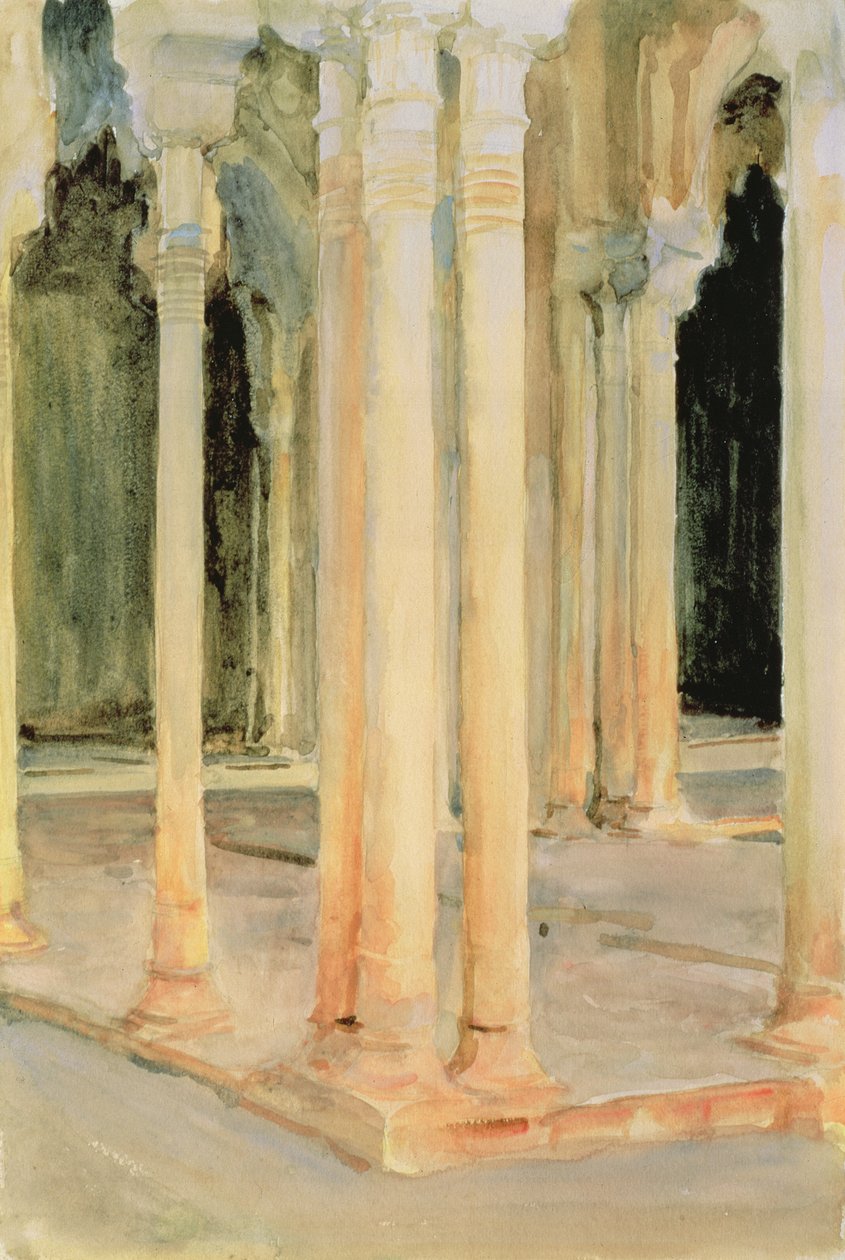 狮子会法院，c.1912（纸上文件） 作者 约翰·辛格·萨金特