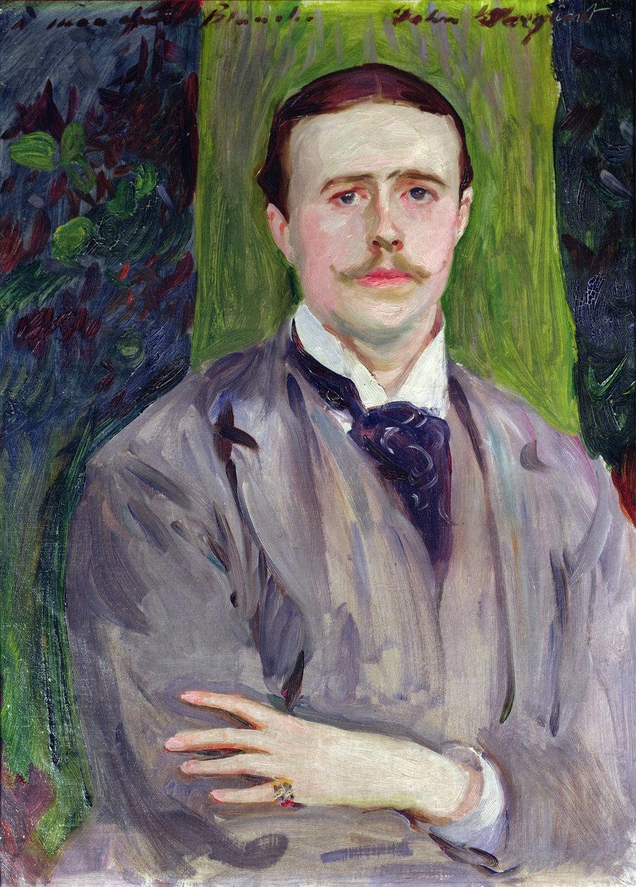 Jacques-Emile Blanche的肖像（1861-1942） 作者 约翰·辛格·萨金特
