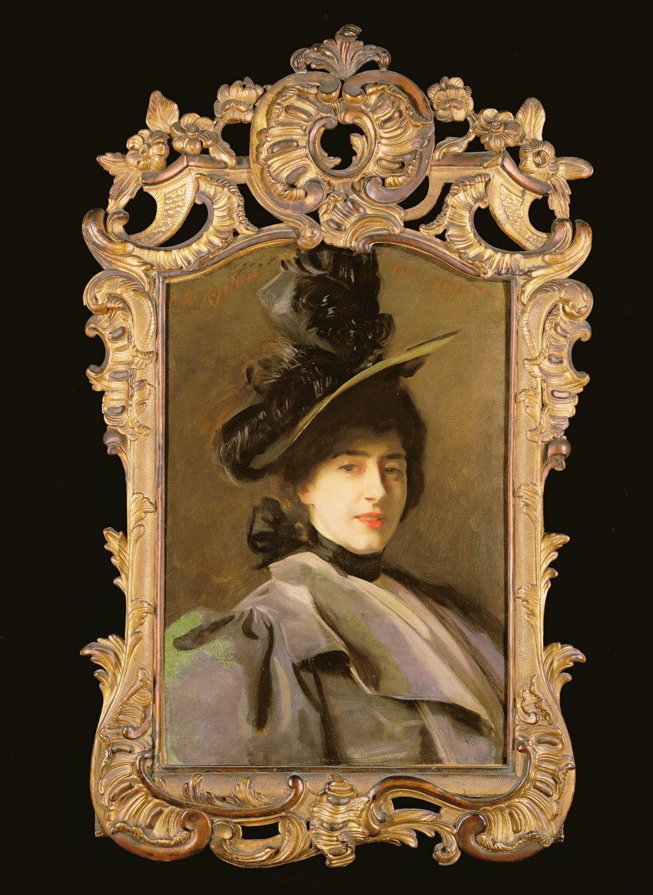 夫人Flora Reyntiens的肖像，c.1895 作者 约翰·辛格·萨金特