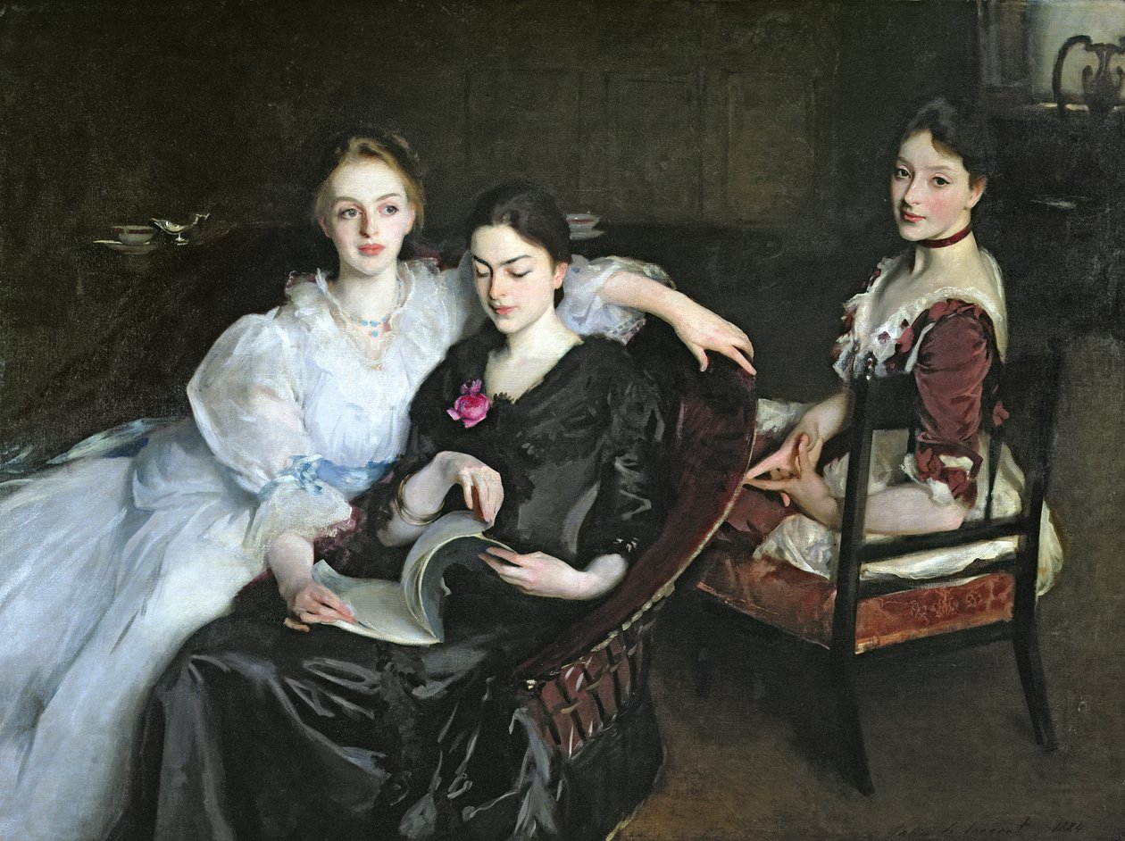 The Misses Vickers，1884 作者 约翰·辛格·萨金特
