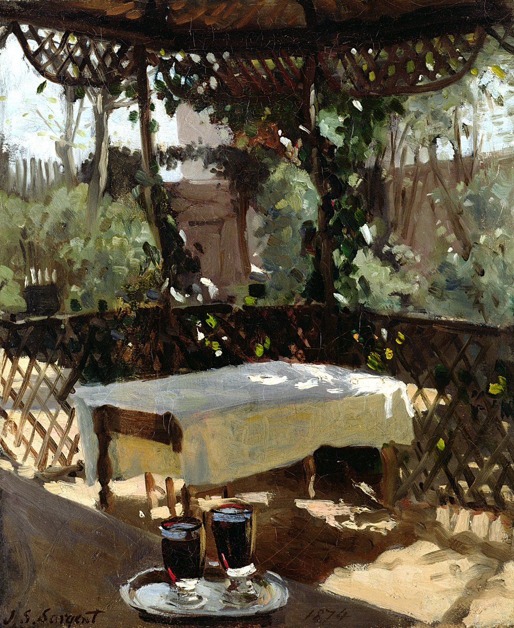 两个酒杯，1874年 作者 约翰·辛格·萨金特