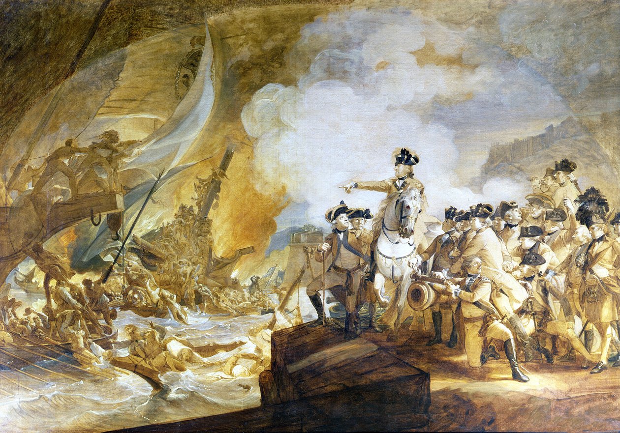 直升机的围困和救济，1782年9月14日，1783年 作者 约翰·辛格尔顿·科普利