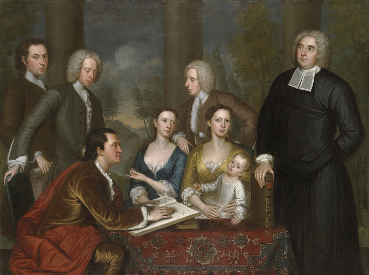 百慕大集团，Dean Berkeley和他的随行人员，1728年，重新设计了1739年 作者 约翰·史密伯特