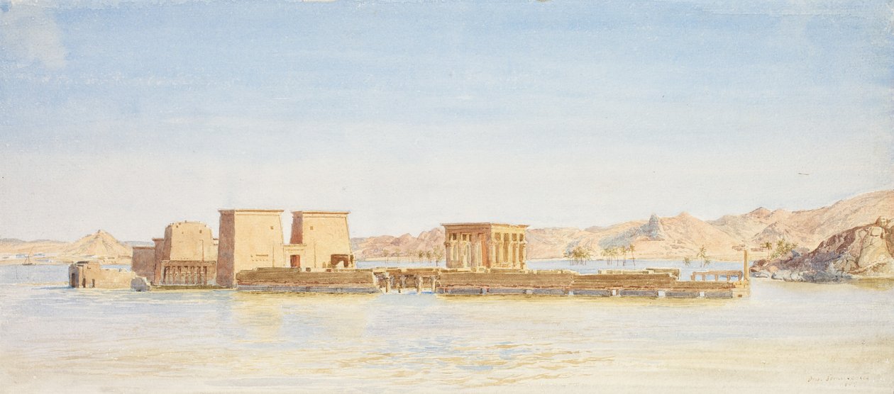 菲莱岛上的伊希斯神庙，c.1907-10 作者 