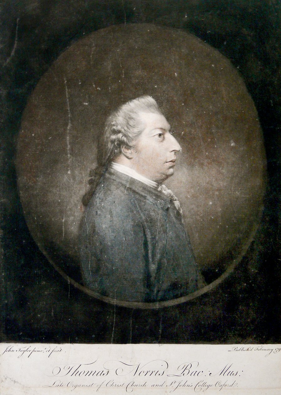 托马斯诺里斯，1791年（手工色的mezzotint） 作者 约翰·泰勒